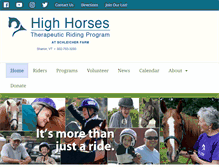 Tablet Screenshot of highhorses.org